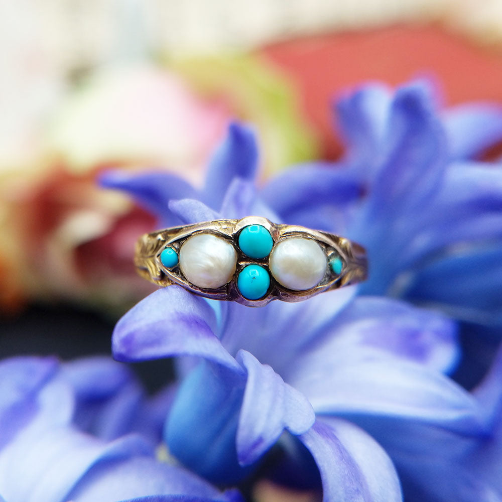 antique turquoise ring from 1867